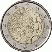 2 EURO 2010	150 jr. muntslag	UNC Finland